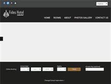 Tablet Screenshot of fideshotel.com